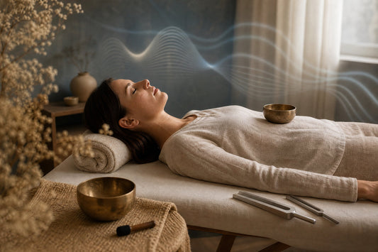 Séance de relaxation vibroacoustique avec diapasons