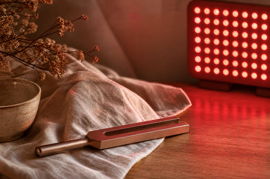 Lumière rouge et relaxation sonore dans un espace de bien-être