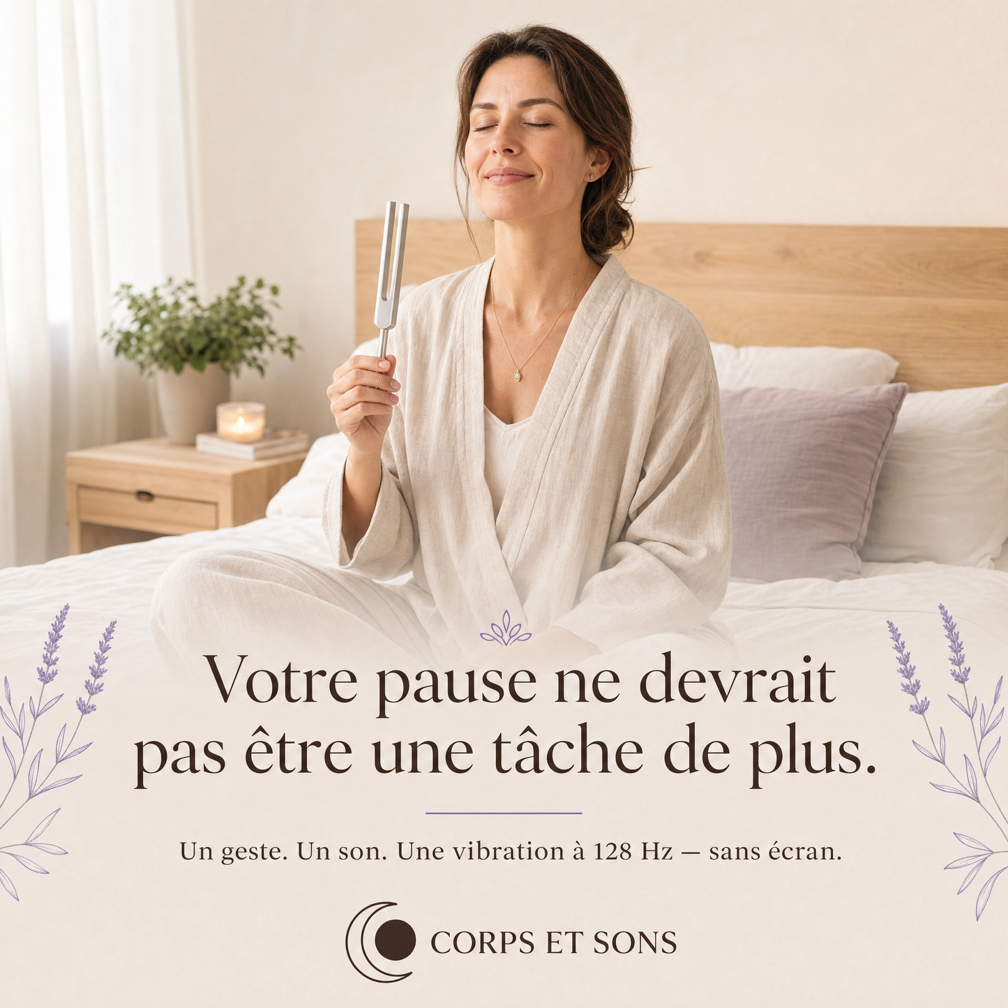 Diapason Thérapeutique 128 Hz — Corps et Sons | Le Rituel Vibratoire