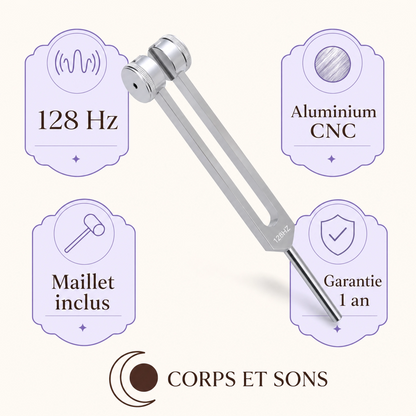 Diapason Thérapeutique 128 Hz — Corps et Sons | Le Rituel Vibratoire